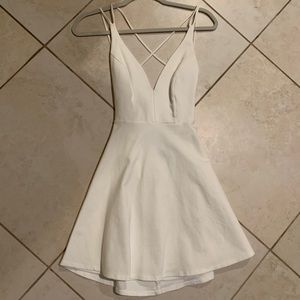 White Lulu Dress size small!